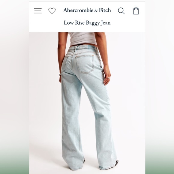 Abercrombie & Fitch Low Rise Baggy Jeans - Picture 4 of 5